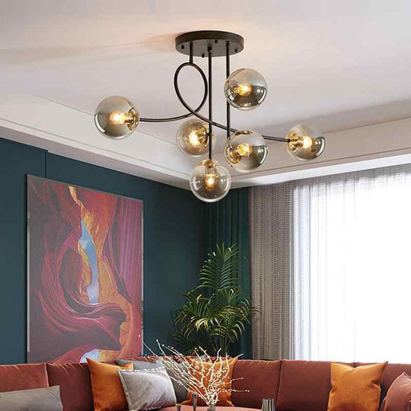 Geometrical Bubble Ball Chandelier for Living Dining Room Light Fixture