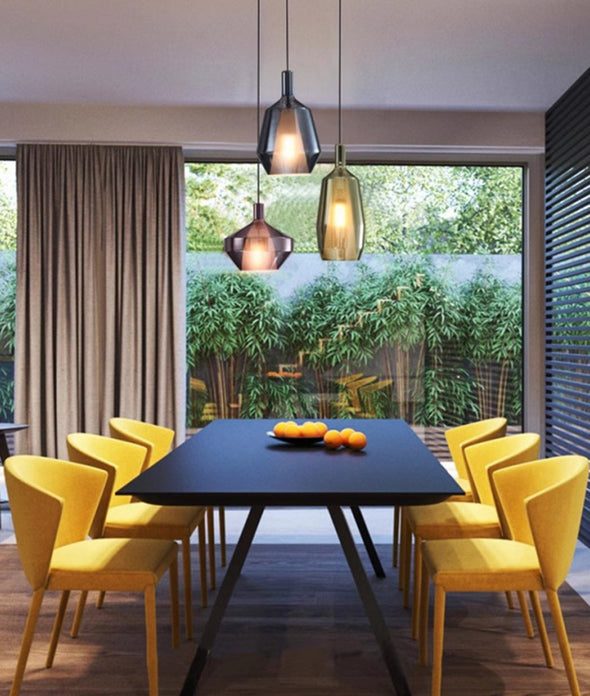 Vintage style Glass Chandelier Minimalist Light Fixture for Living Room Staircase