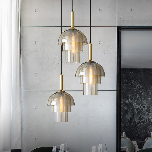 Classic Glass Chandelier Bedroom Reading Lamp for Living Room Kitchen Island