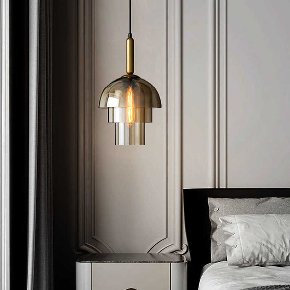 Classic Glass Chandelier Bedroom Reading Lamp for Living Room Kitchen Island