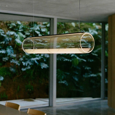 Modern tube glass chandelier for Dining Room Kitchen Island