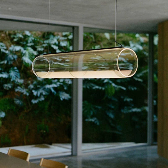 Modern tube glass chandelier for Dining Room Kitchen Island