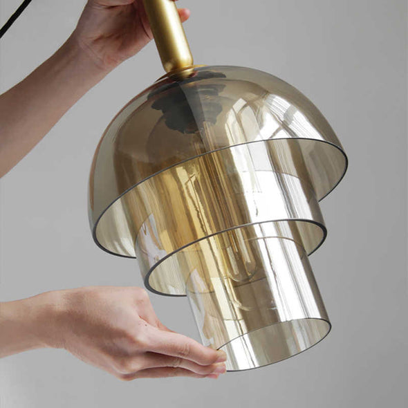 Classic Glass Chandelier Bedroom Reading Lamp for Living Room Kitchen Island