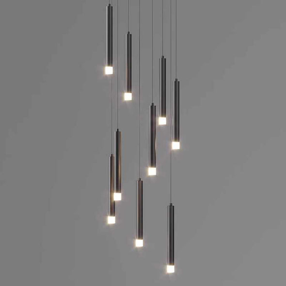 Modern Waterfall Chandelier for Living Room Staircase High Ceiling