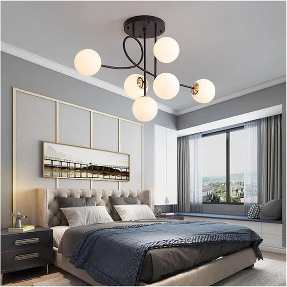 Geometrical Bubble Ball Chandelier for Living Dining Room Light Fixture