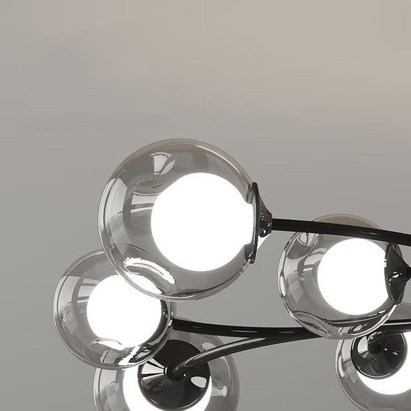 Modern Round Stainless Steel Chandelier for Living Room Kitchen Island