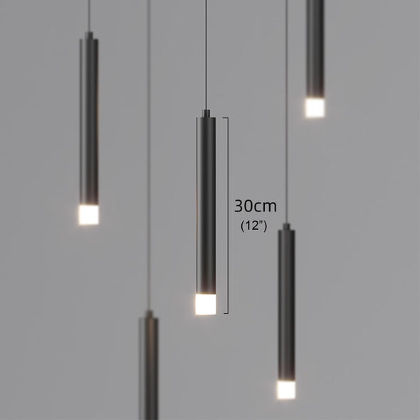 Modern Waterfall Chandelier for Living Room Staircase High Ceiling