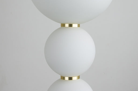 White Bead Chandelier Long Pendant Light for Staircase Living Room