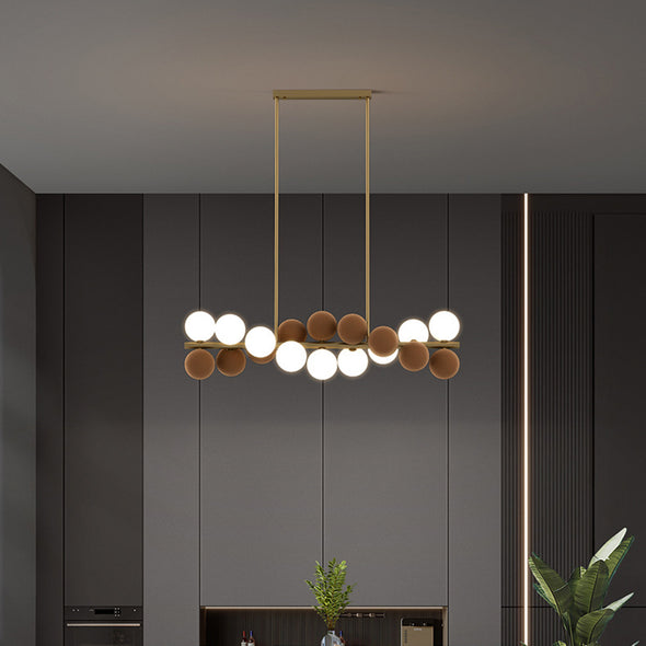 Modern Ball Chandelier Nordic Kitchen Island Light Fixture for Living Dining Room