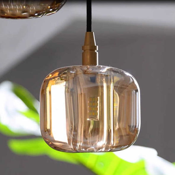 Crystal Pumpkin Chandelier for Living Room Staircase Lights Fixture