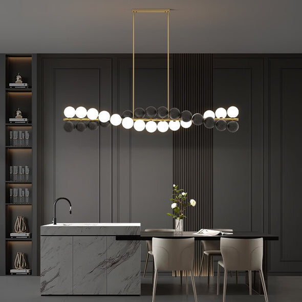 Modern Ball Chandelier Nordic Kitchen Island Light Fixture for Living Dining Room