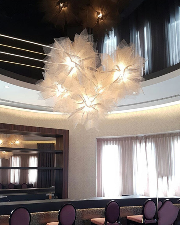 Modern Dandelion Chandelier Hotel Pendant Light for Living Dining Room