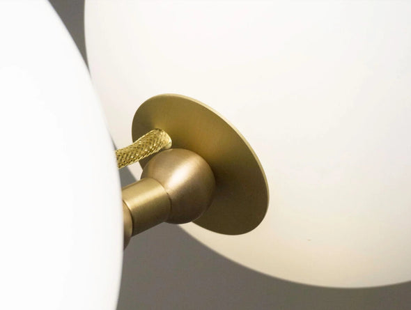 Modern Nordic Pearl Ball Chandelier LED Hanging Lamp for Living Room Staircase