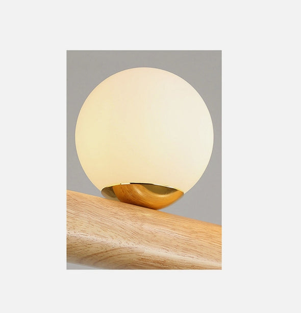 Glass Chandelier Modern Pearl Ball LED Hanging Pendant Lights for Staircase Home