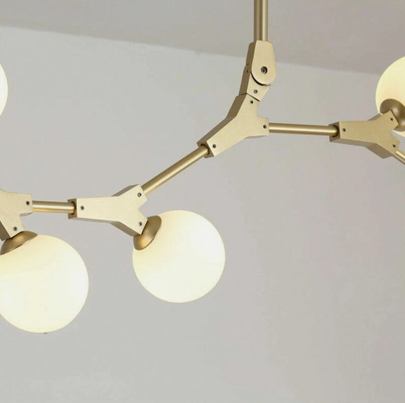 Crystal Glass Ball Chandelier Modern Hanging Pendant Lights for Staircase Hotel