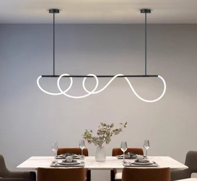 Crystal Metal Chandelier Modern LED Hanging Pendant Lights for Staircase Bedroom