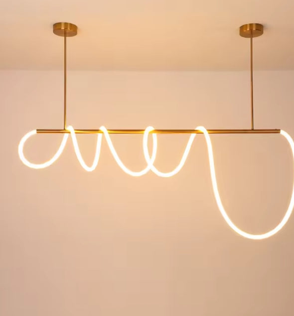 Crystal Metal Chandelier Modern LED Hanging Pendant Lights for Staircase Bedroom