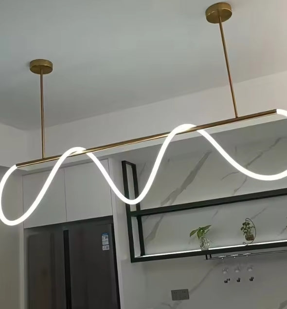 Crystal Metal Chandelier Modern LED Hanging Pendant Lights for Staircase Bedroom