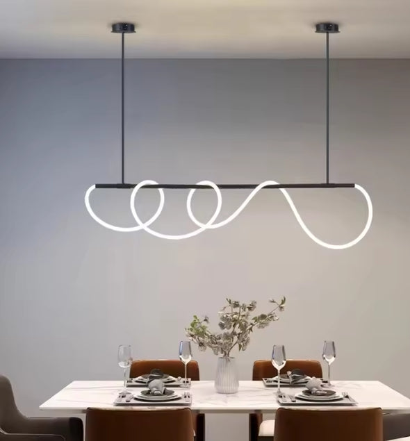 Crystal Metal Chandelier Modern LED Hanging Pendant Lights for Staircase Bedroom