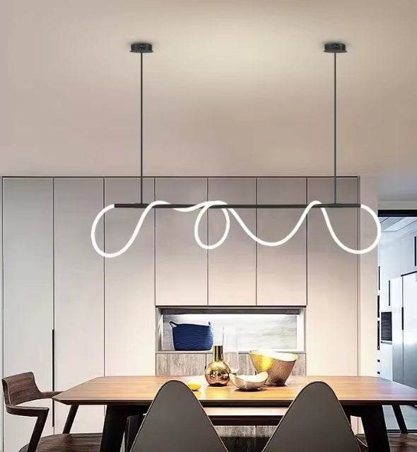 Crystal Metal Chandelier Modern LED Hanging Pendant Lights for Staircase Bedroom