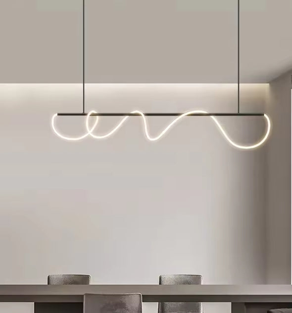Crystal Metal Chandelier Modern LED Hanging Pendant Lights for Staircase Bedroom