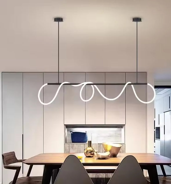 Crystal Metal Chandelier Modern LED Hanging Pendant Lights for Staircase Bedroom