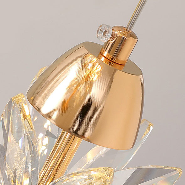Luxury Snowflake Chandelier High Ceiling Light Fixture for Living Room Staircase