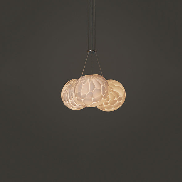 Nordic Glass Ball Chandelier Round Pendant Light for Living Dining Room