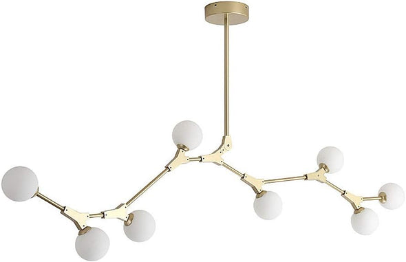 Crystal Glass Ball Chandelier Modern Hanging Pendant Lights for Staircase Hotel