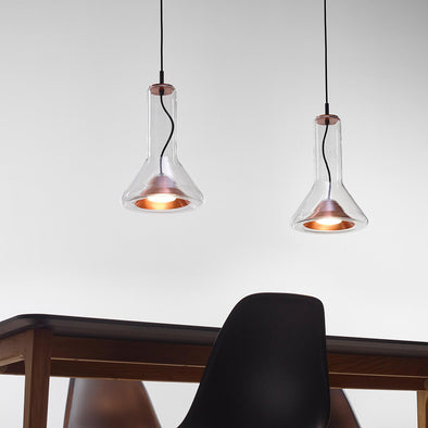 Nordic Trumpet Glass Chandelier for Dining Room Bedroom