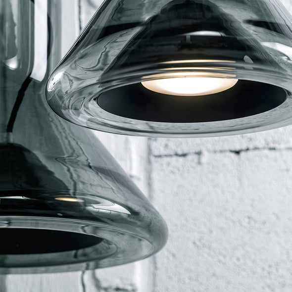 Nordic Trumpet Glass Chandelier for Dining Room Bedroom