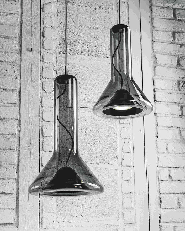 Nordic Trumpet Glass Chandelier for Dining Room Bedroom