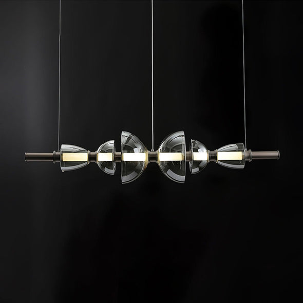 Nordic industrial style glass chandelier for Dining Room Kitchen Island