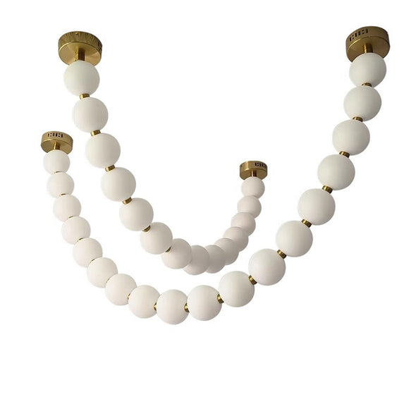 Modern Pearl Chandelier for Staircase Lighting Fixtures