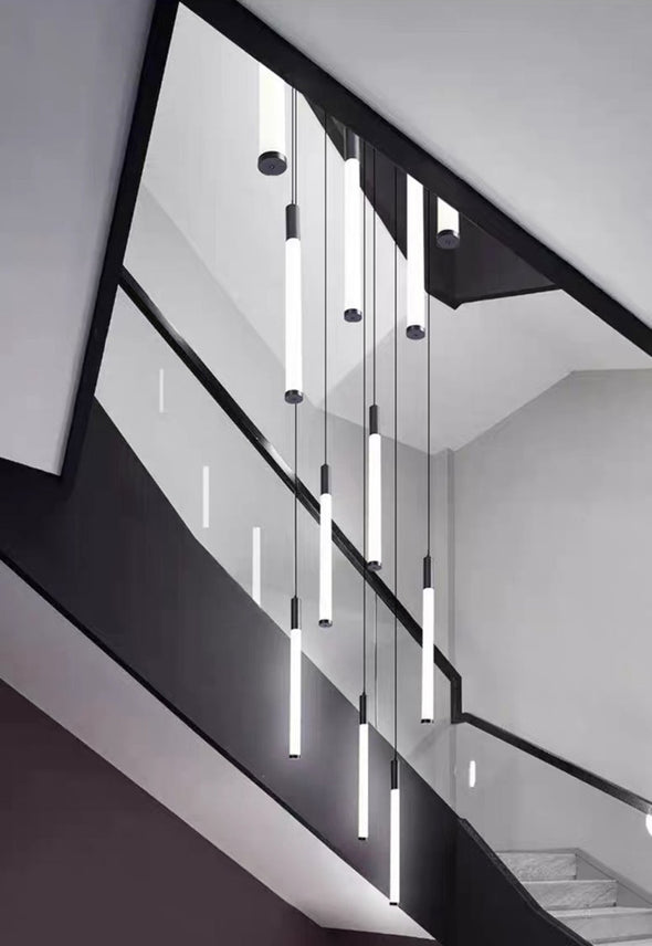Minimalist Raindrop Chandelier Long Fixture Light for Staircase