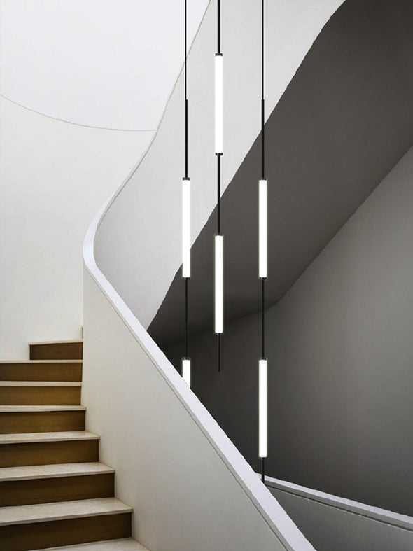 Minimalist Raindrop Chandelier Long Fixture Light for Staircase