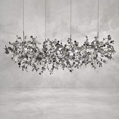 Modern Firework Chandelier Round Shape Light Fixture Living Dining Room