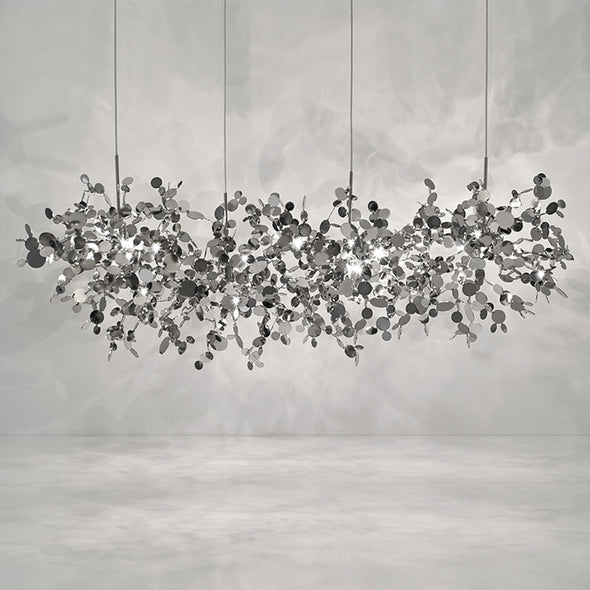 Modern Firework Chandelier Round Shape Light Fixture Living Dining Room
