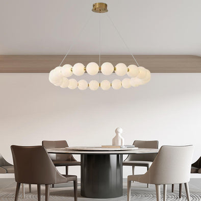 Nordic Large Chandelier Globe Pearl  Shaped for Living Room