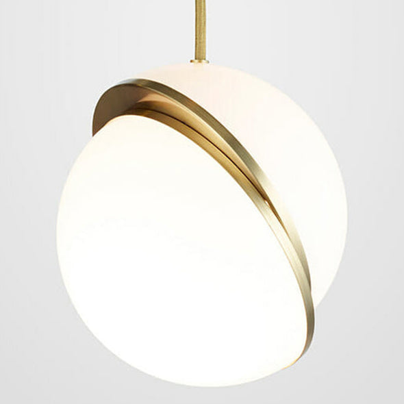 Long Bubble Ball Chandelier White Pendant Light for Living Room Staircase