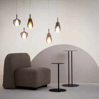 Vintage style Glass Chandelier Minimalist Light Fixture for Living Room Staircase