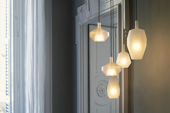 Vintage style Glass Chandelier Minimalist Light Fixture for Living Room Staircase