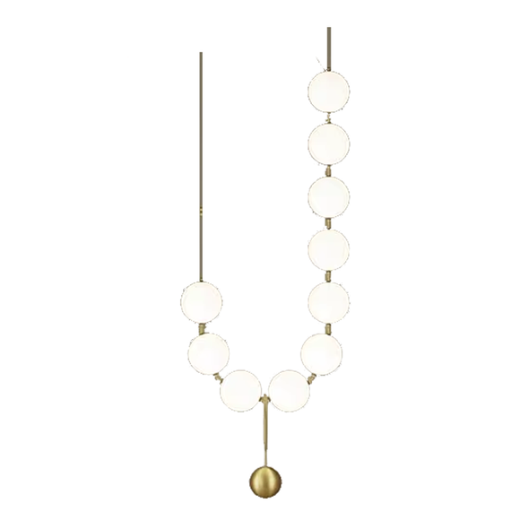 Modern Nordic Pearl Ball Chandelier LED Hanging Lamp for Living Room Staircase