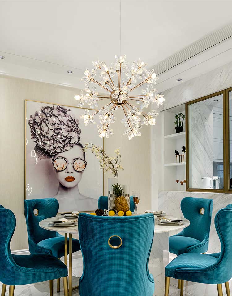 Modern Chandelier Dining Room